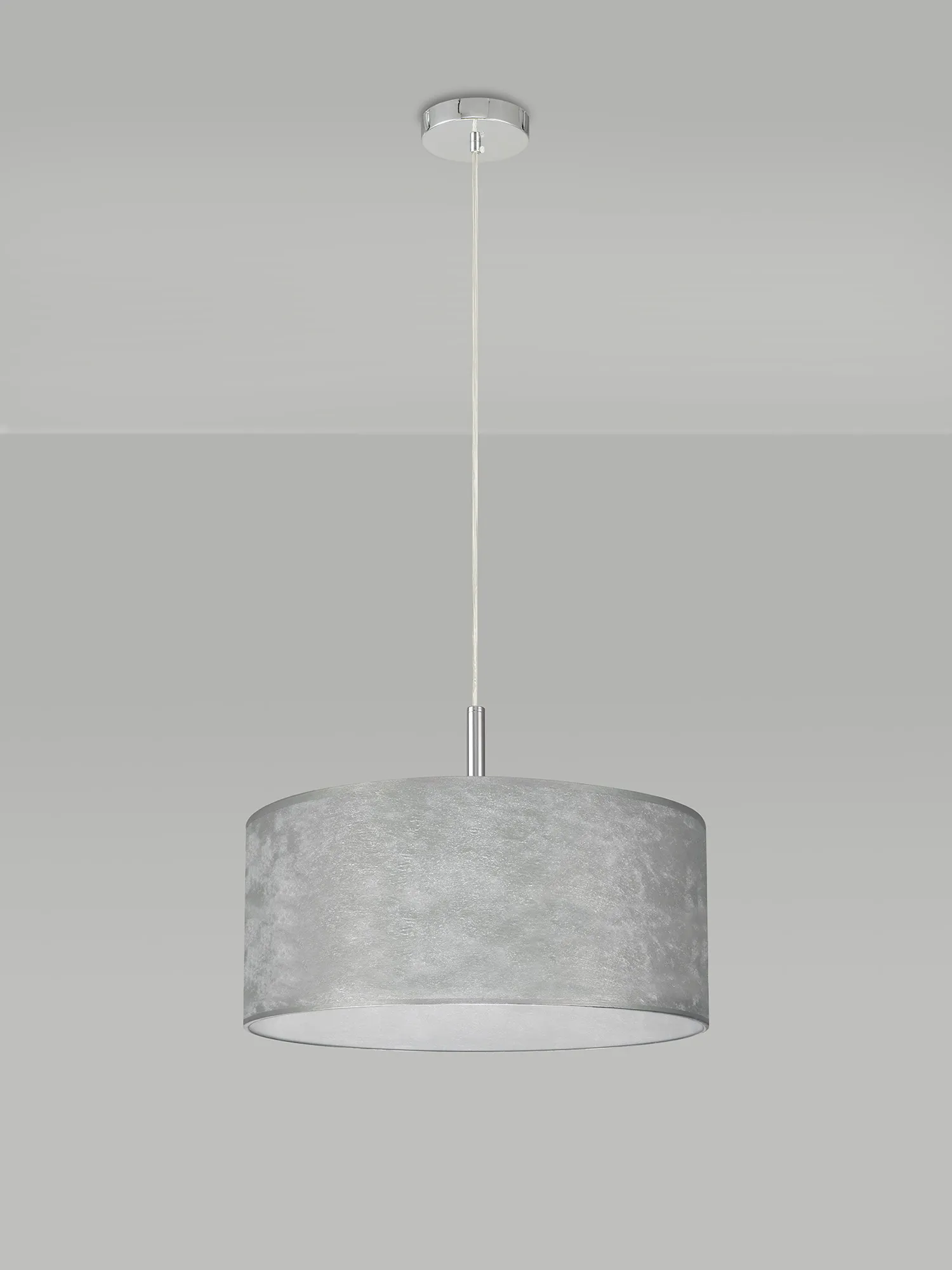 Baymont 50cm 3 Light Pendant Polished Chrome, Silver Foil DK0795  Deco Baymont CH SL